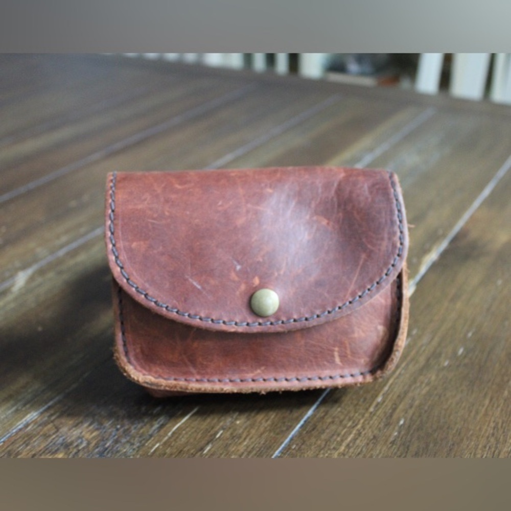 Handmade leather pouch